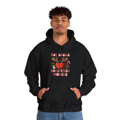 Hot Cocoa & Christmas Movies Design - Hooded Sweatshirt