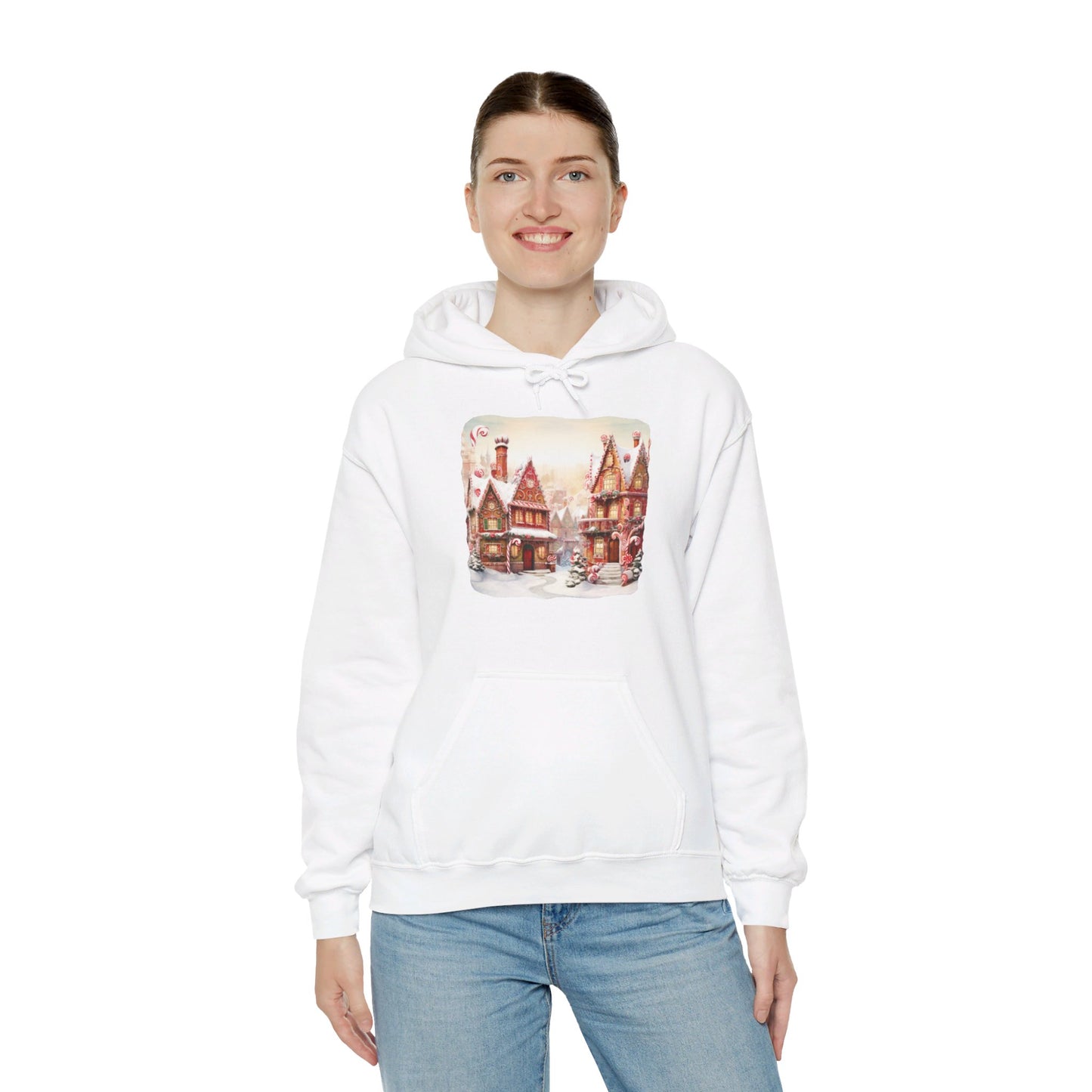 Snowy Christmas Village 11 - Hooded Sweatshirt