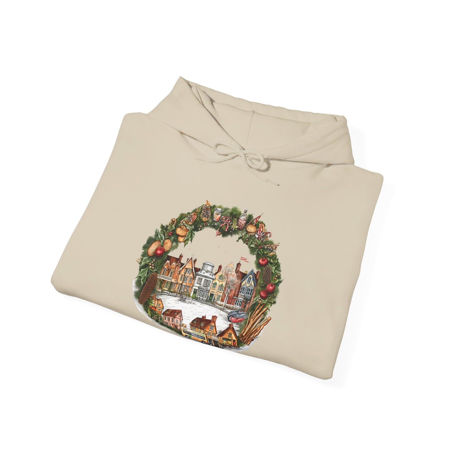 Whimsical Village Christmas - Hooded Sweatshirt