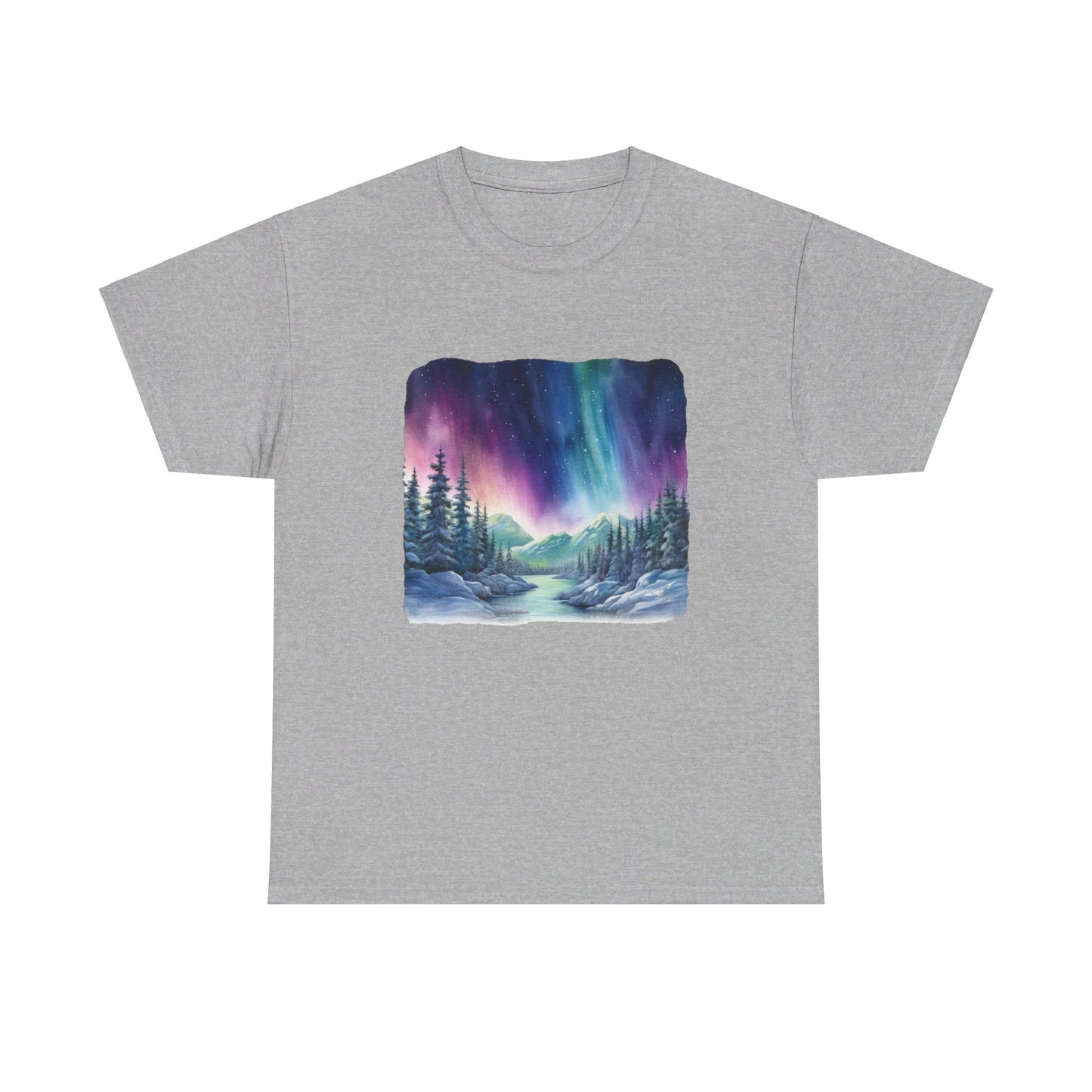 Northern Lights Watercolor  - T-Shirt