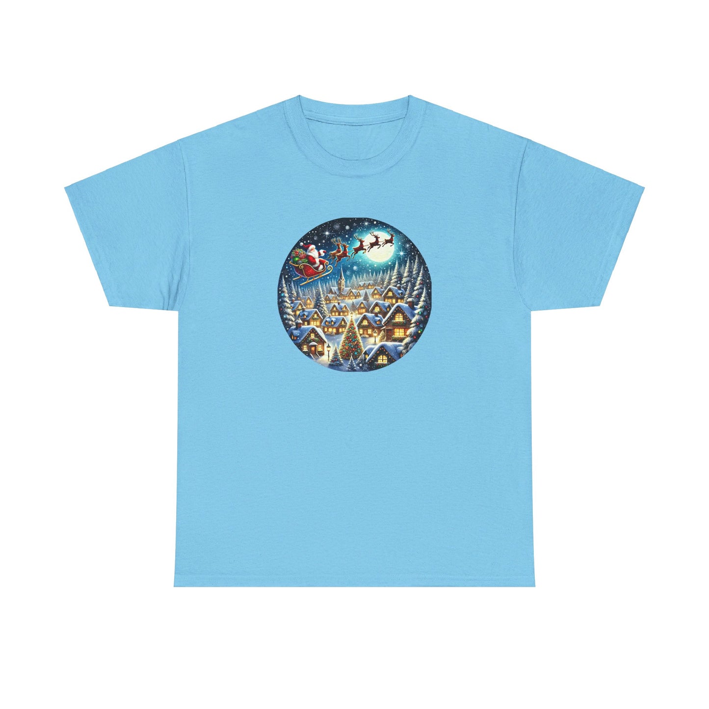 Santa's Snowy Flight - T-Shirt