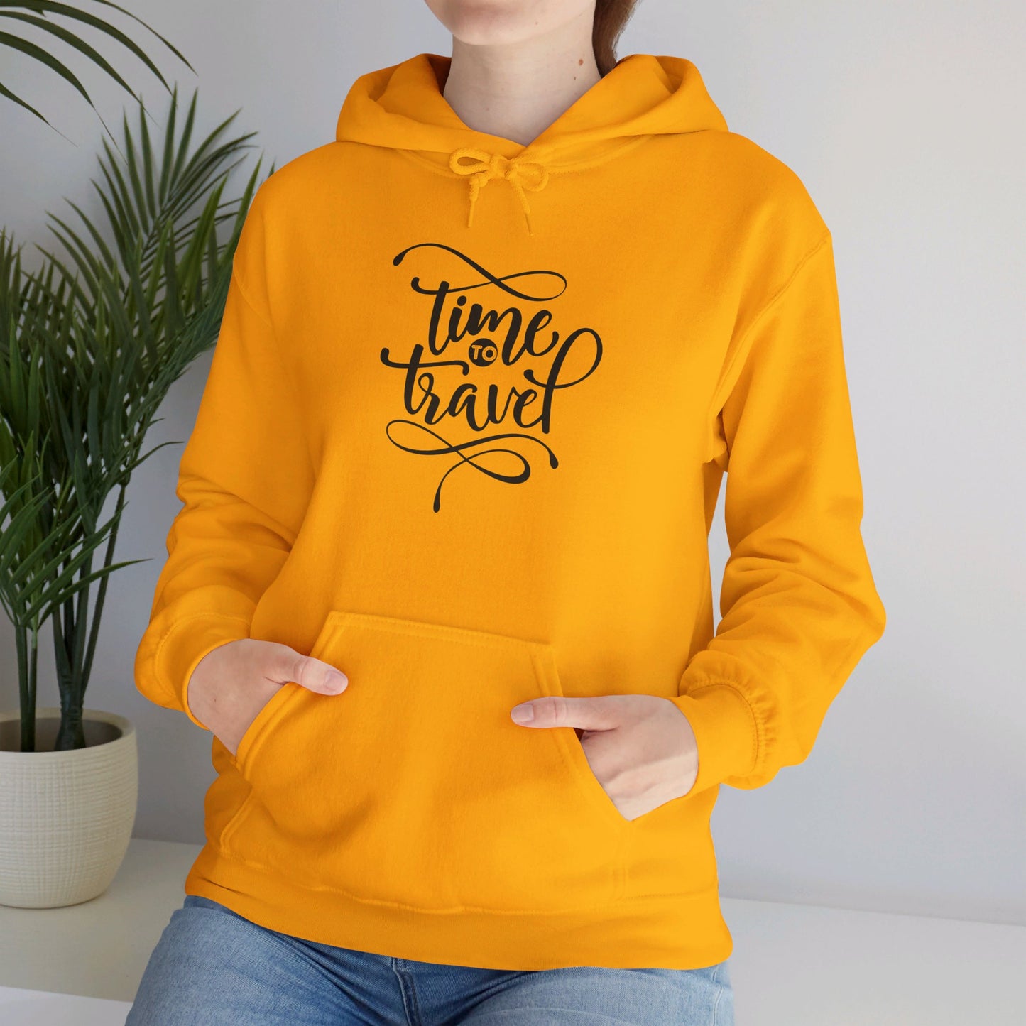 Adventure Awaits, Time to Travel Now - Hooded Sweatshirt