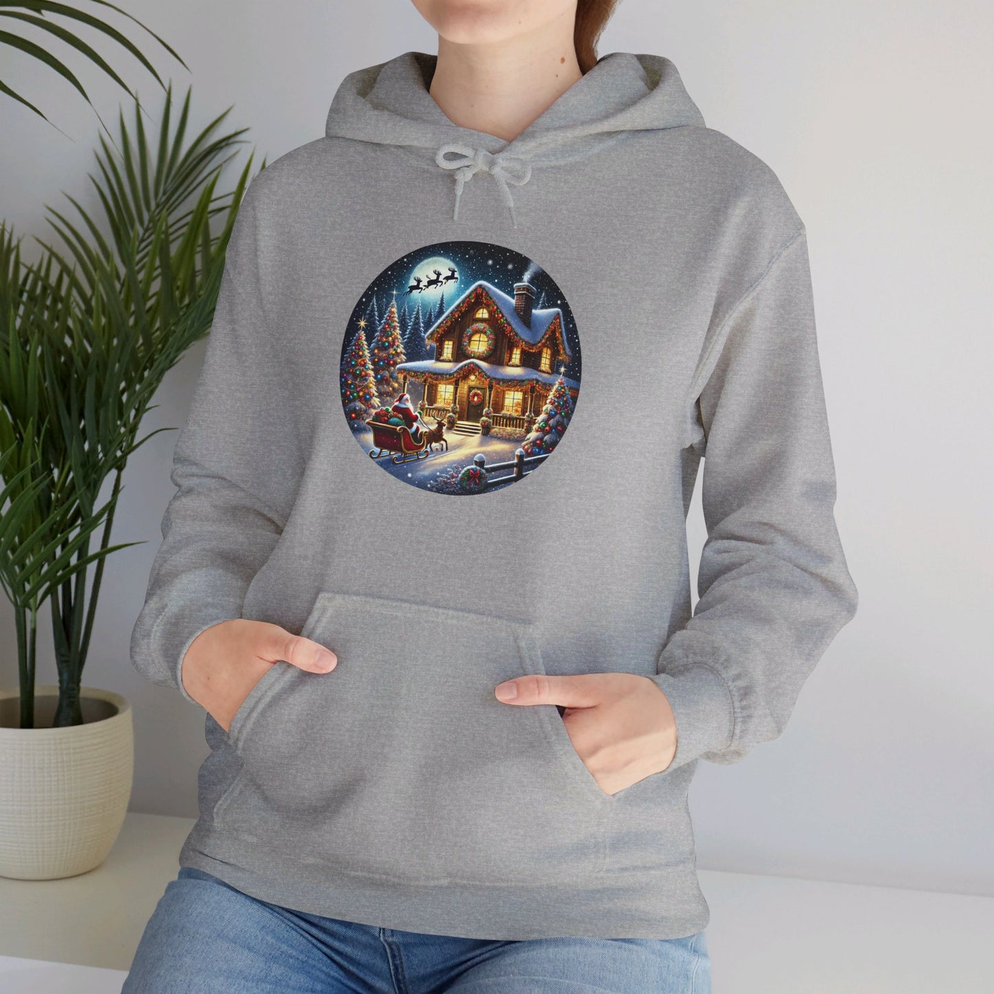 Santa's Joyful Ride - Hooded Sweatshirt