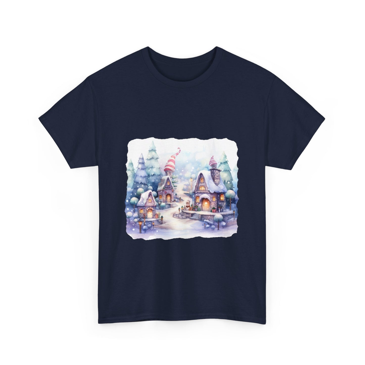 Snowy Christmas Village 4 - T-Shirt