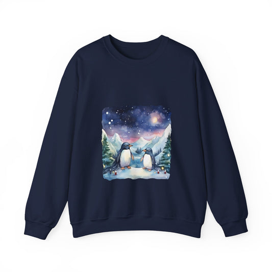 Snowy Christmas Penguins 1 - Sweatshirt