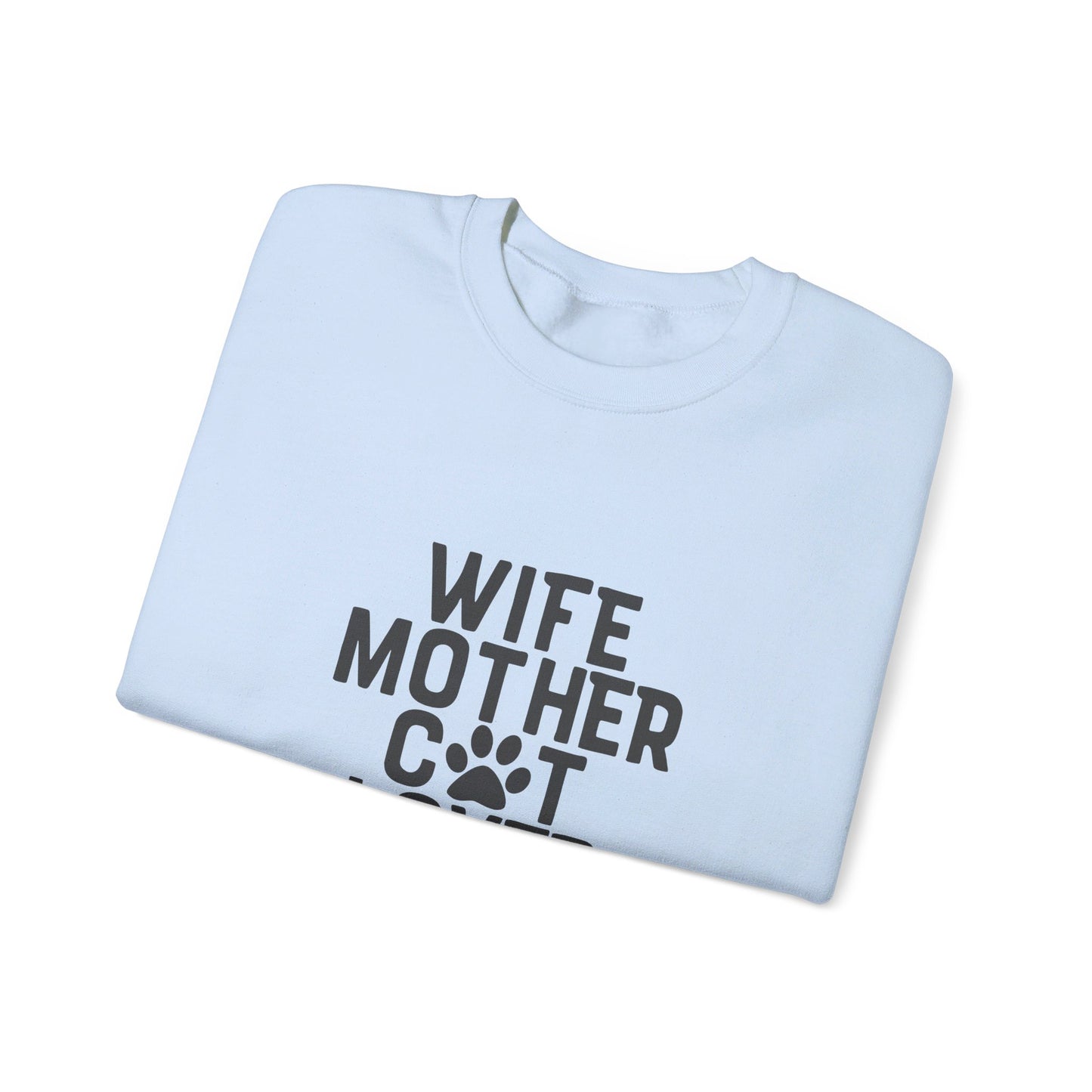 Wife Mother Cat Lover - Sweatshirt