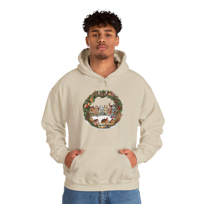 Whimsical Village Christmas - Hooded Sweatshirt