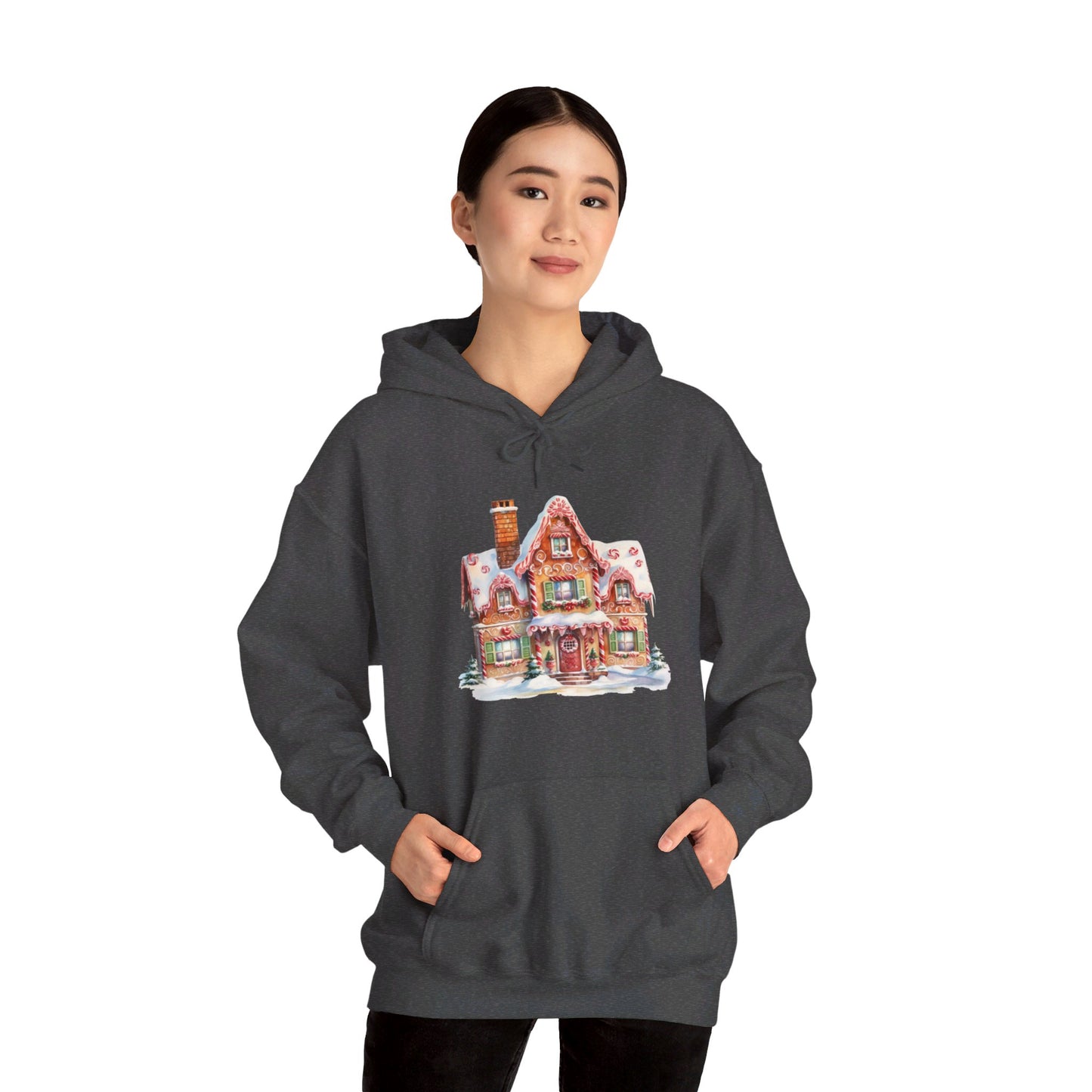 Snowy Christmas Village 14 - Hooded Sweatshirt