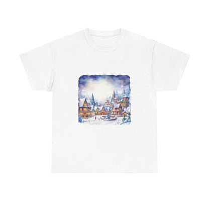 Snowy Christmas Village 5 - T-Shirt