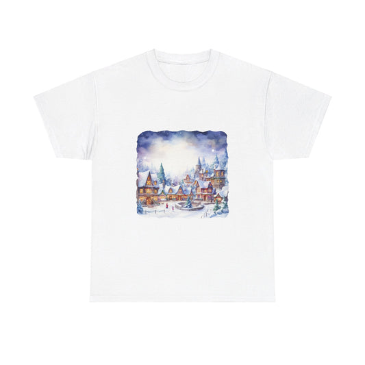 Snowy Christmas Village 5 - T-Shirt