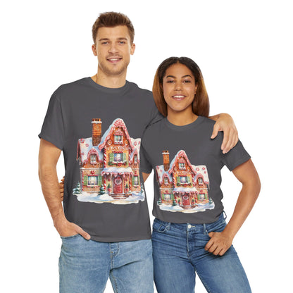 Christmas Snowy Village-14-T-Shirt