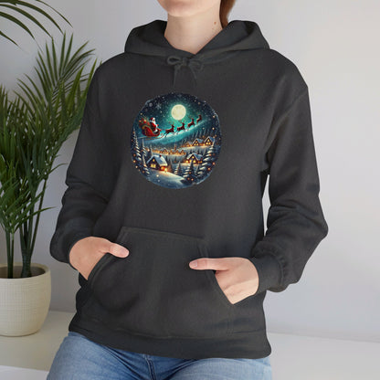 Moonlit Santa Ride - Hooded Sweatshirt