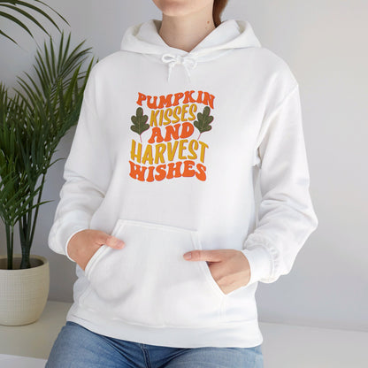 Kisses of Pumpkin, Wishes for Harvest - Hooded Sweatshirt