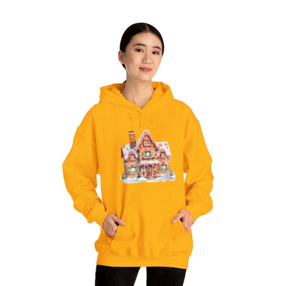 Snowy Christmas Village 14 - Hooded Sweatshirt