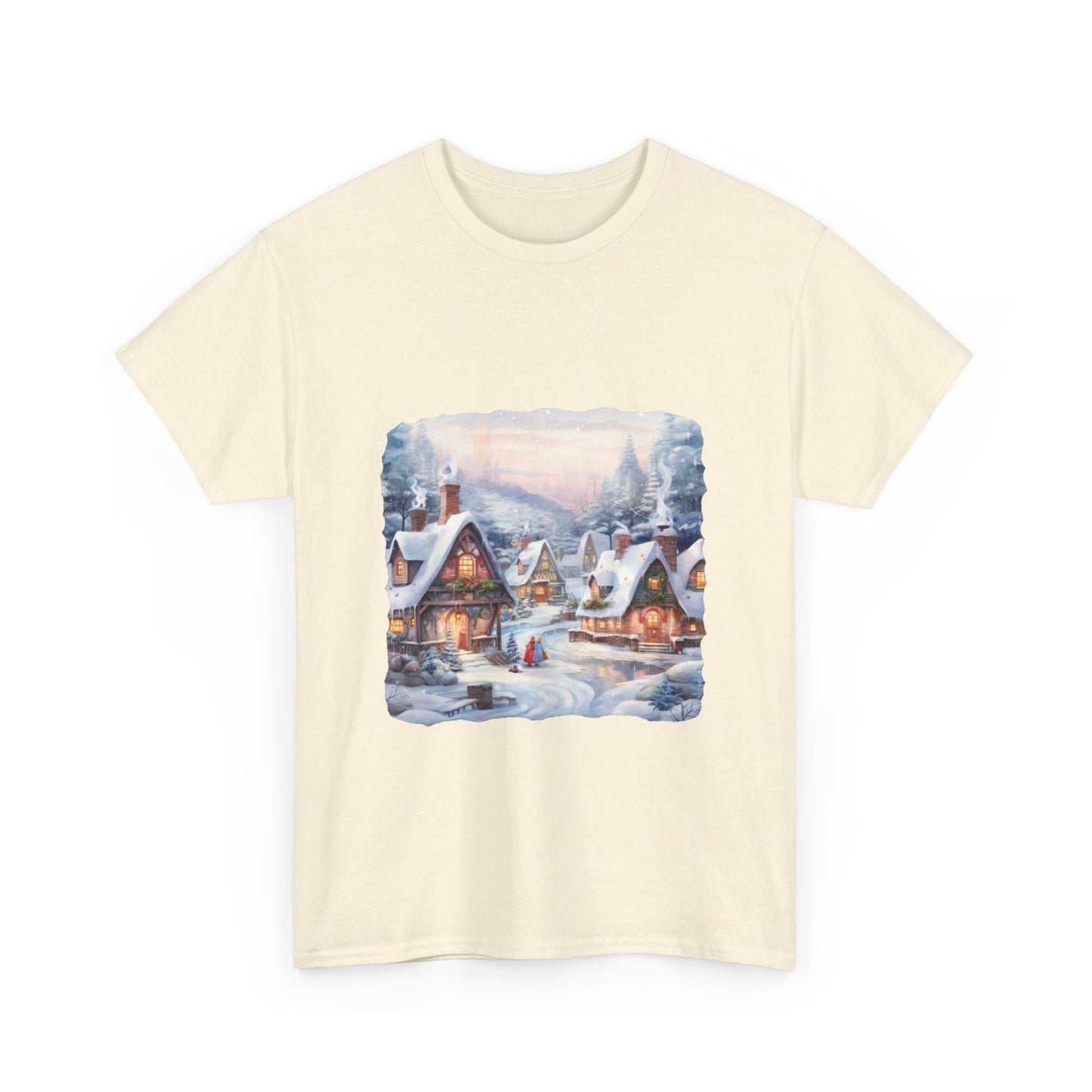 Snowy Christmas Village 6 - T-Shirt