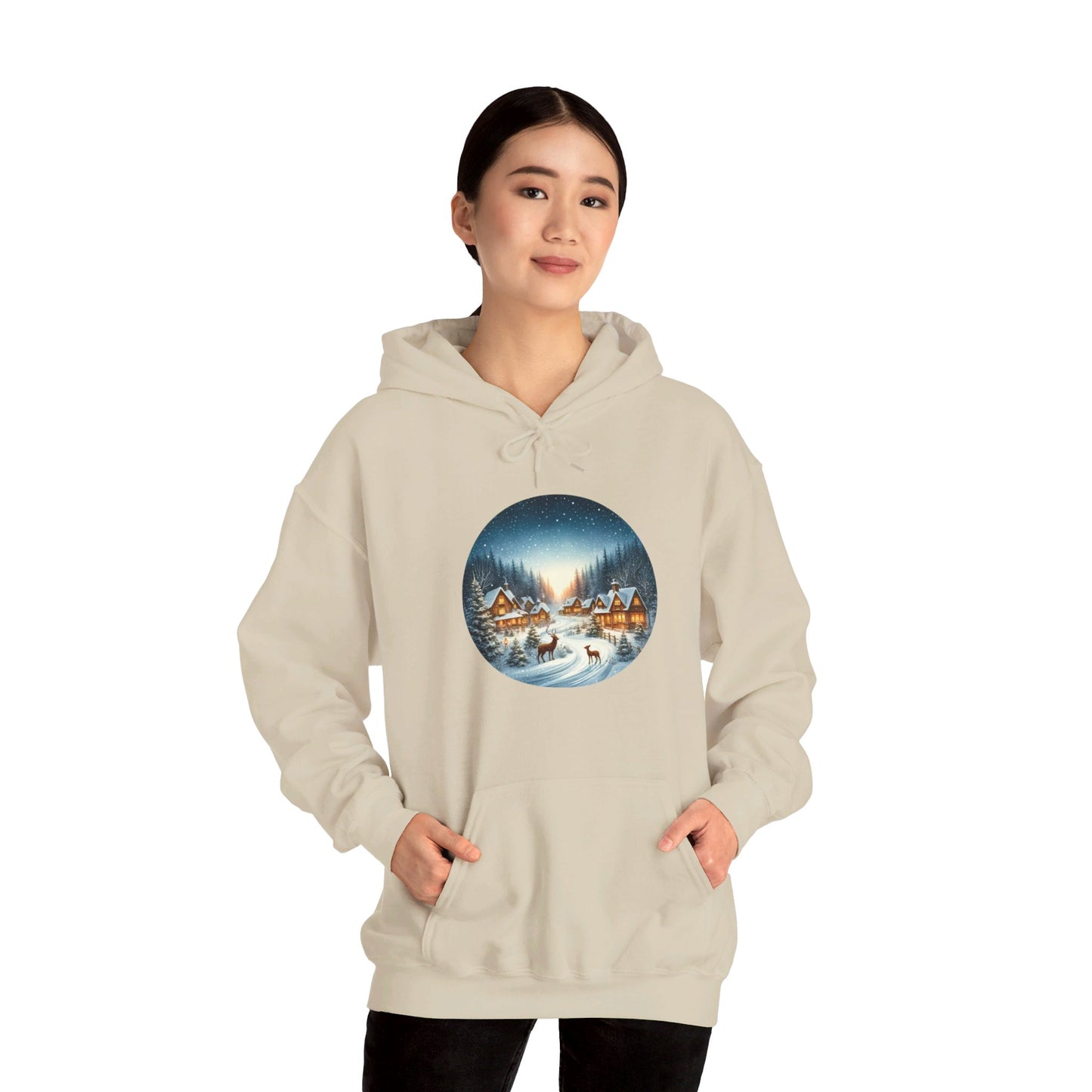 Magical Snowy Night - Hooded Sweatshirt