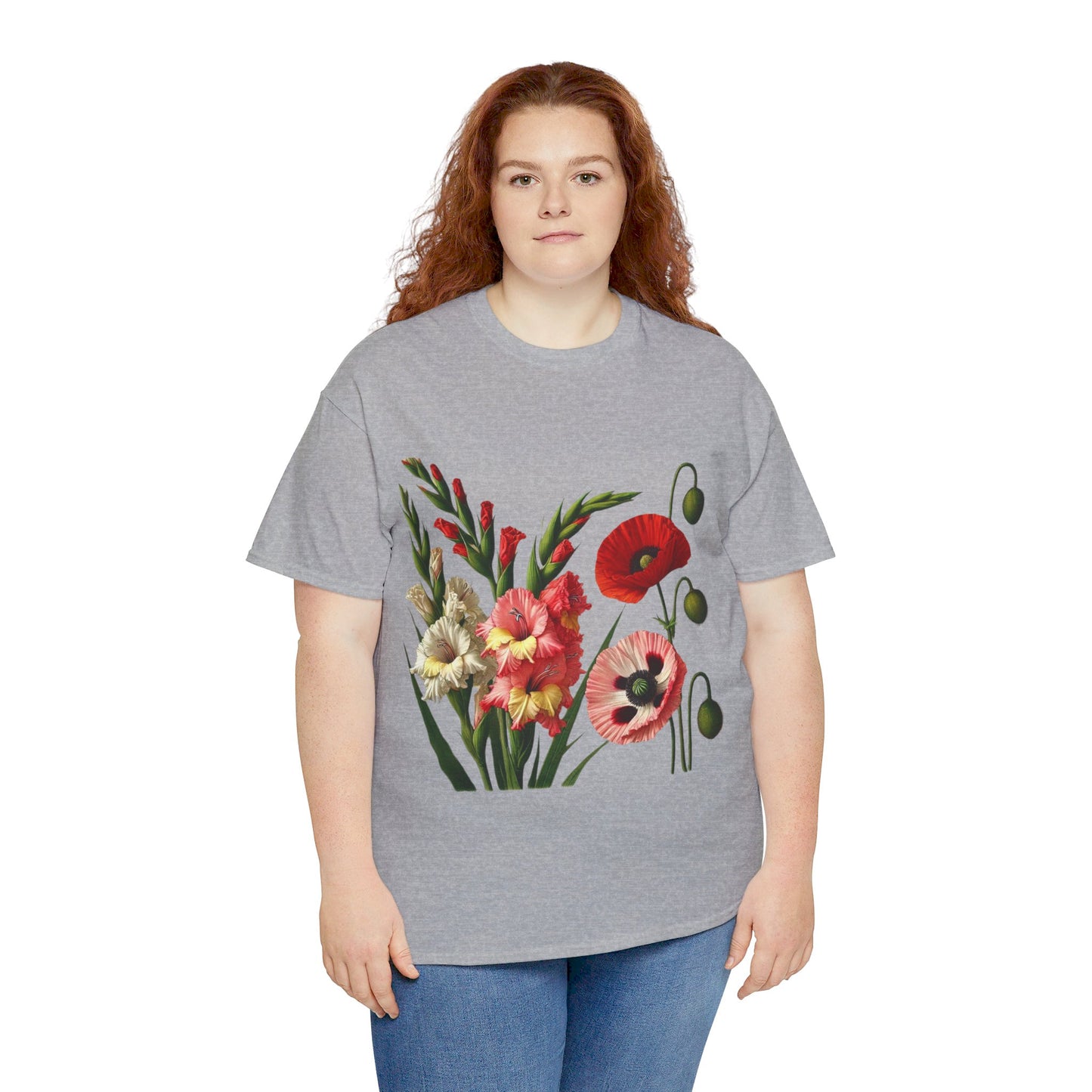 August Flowers - Birth Month - T-Shirt