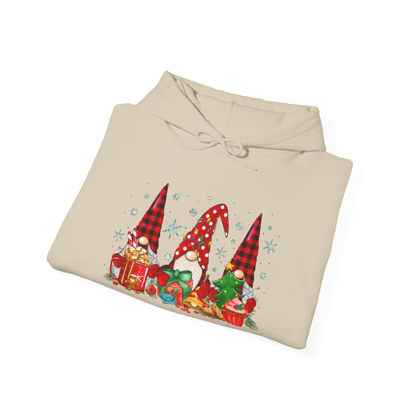 Christmas Gnome Trio - Hooded Sweatshirt