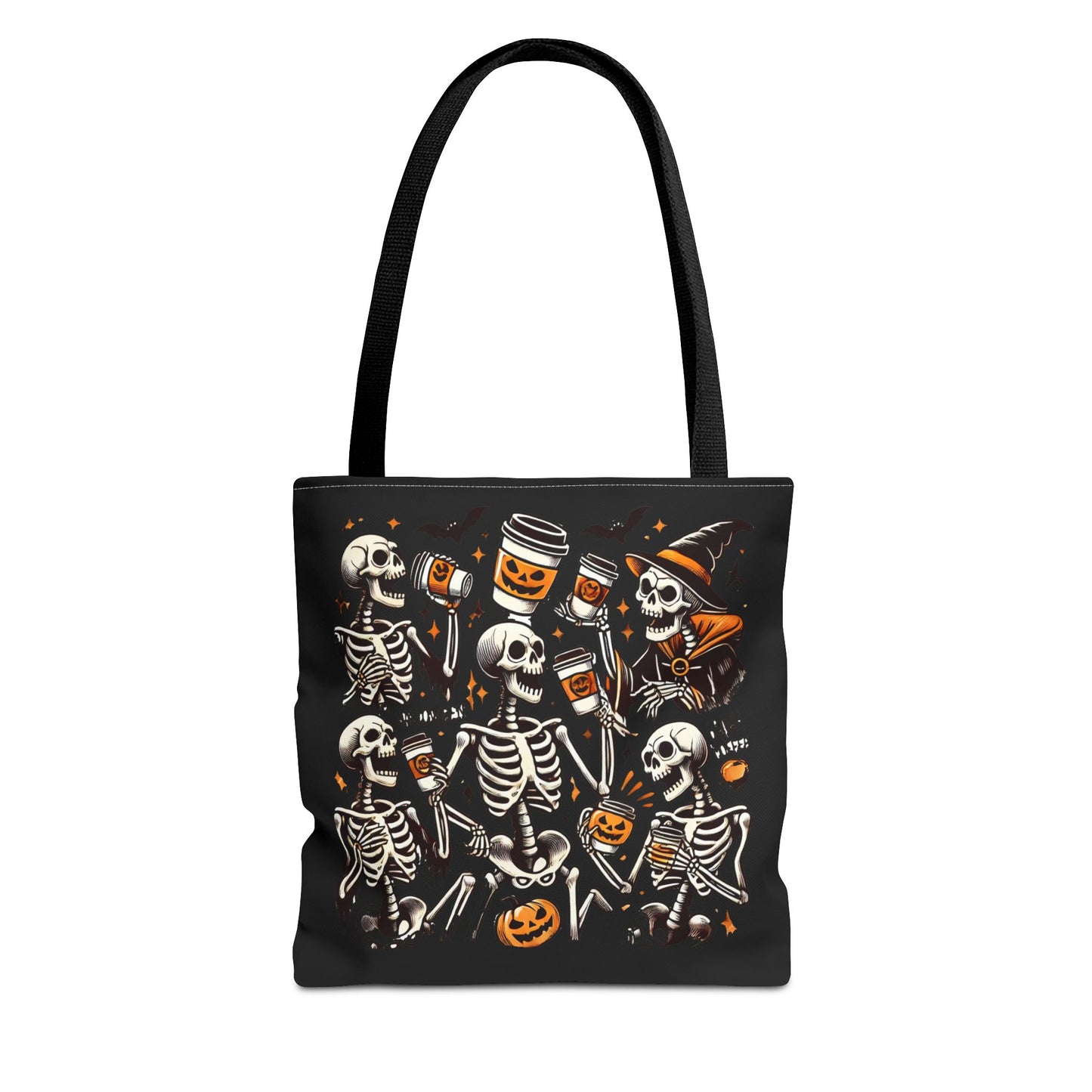 Skeleton drinking coffee - Tote Bag