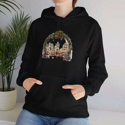 Village Christmas Eve - Hooded Sweatshirt