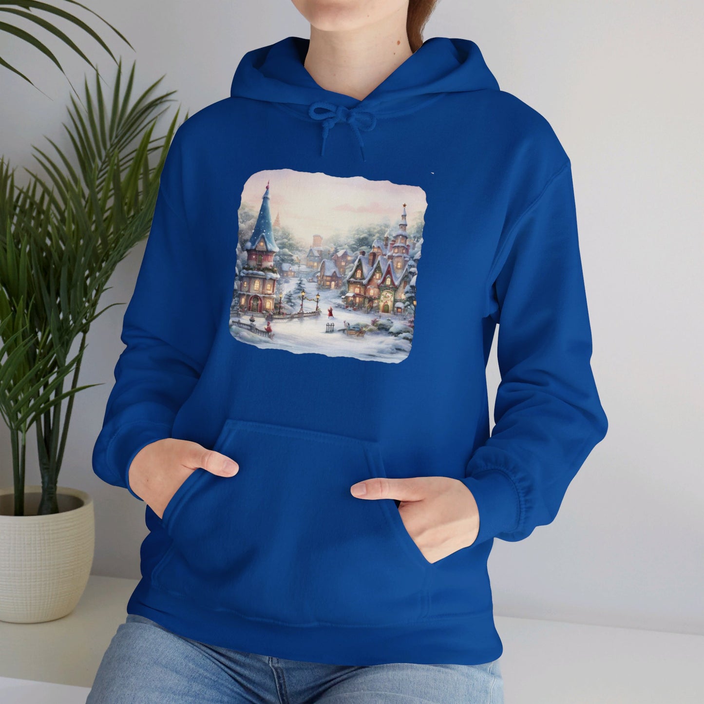 Snowy Christmas Village 2 - Hooded Sweatshirt