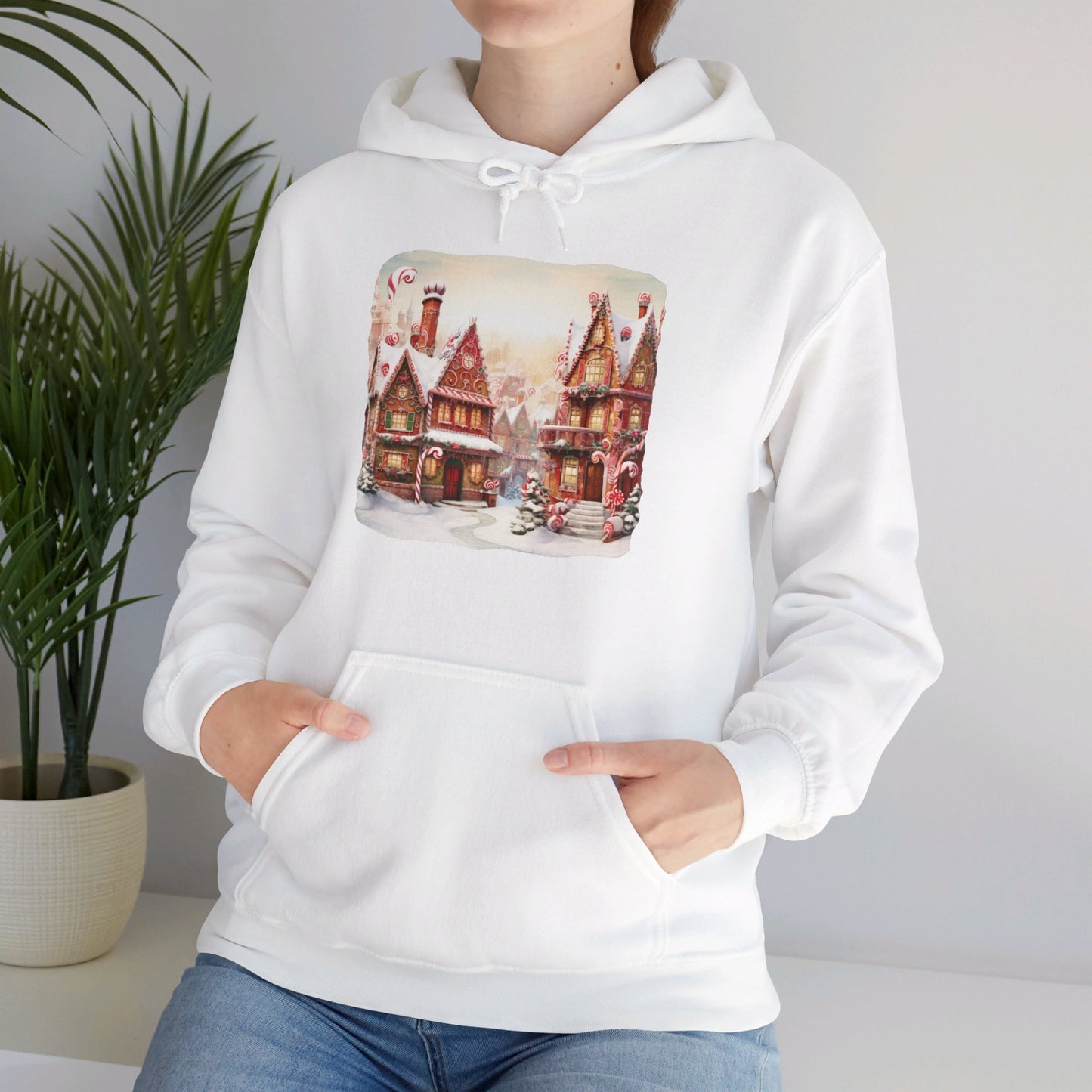 Snowy Christmas Village 11 - Hooded Sweatshirt