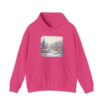 Snowy Christmas Village 2 - Hooded Sweatshirt