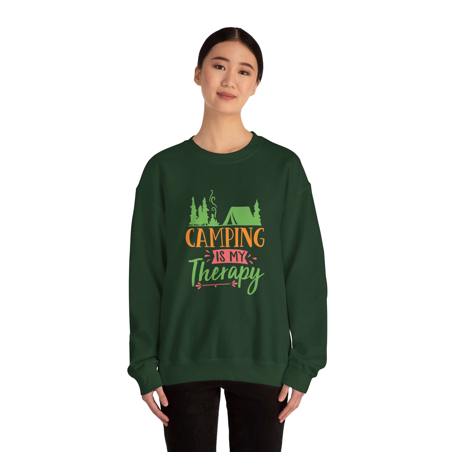 Camping Is My Therapy  - Crewneck Sweatshirt