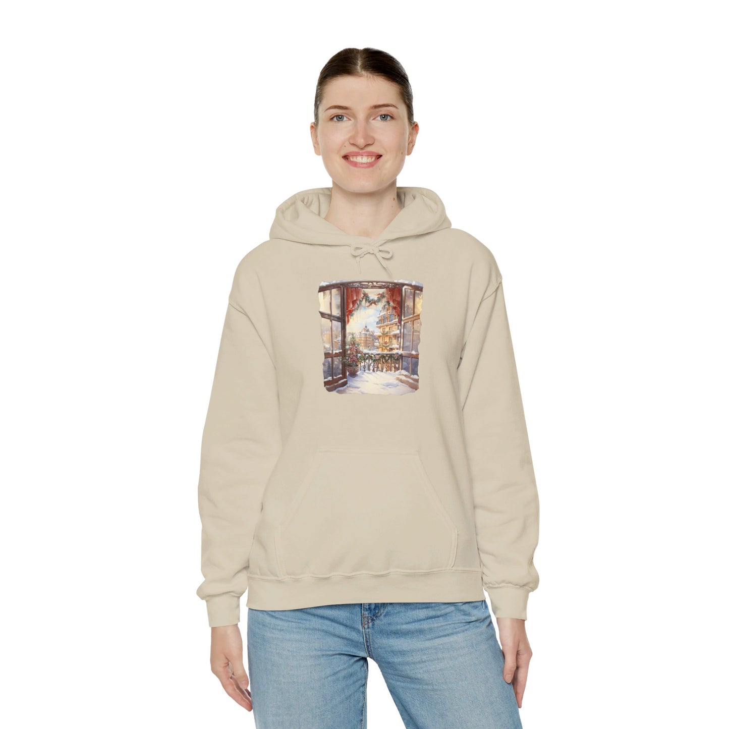 Christmas City To The Window - Hooded Sweatshirt