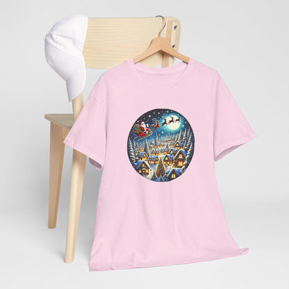 Santa's Snowy Flight - T-Shirt