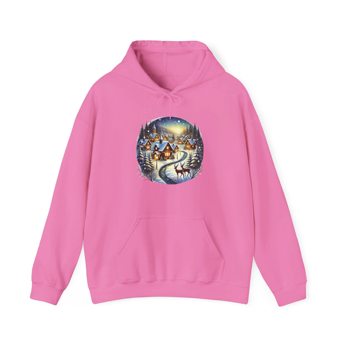 Christmas Snow House - Hooded Sweatshirt