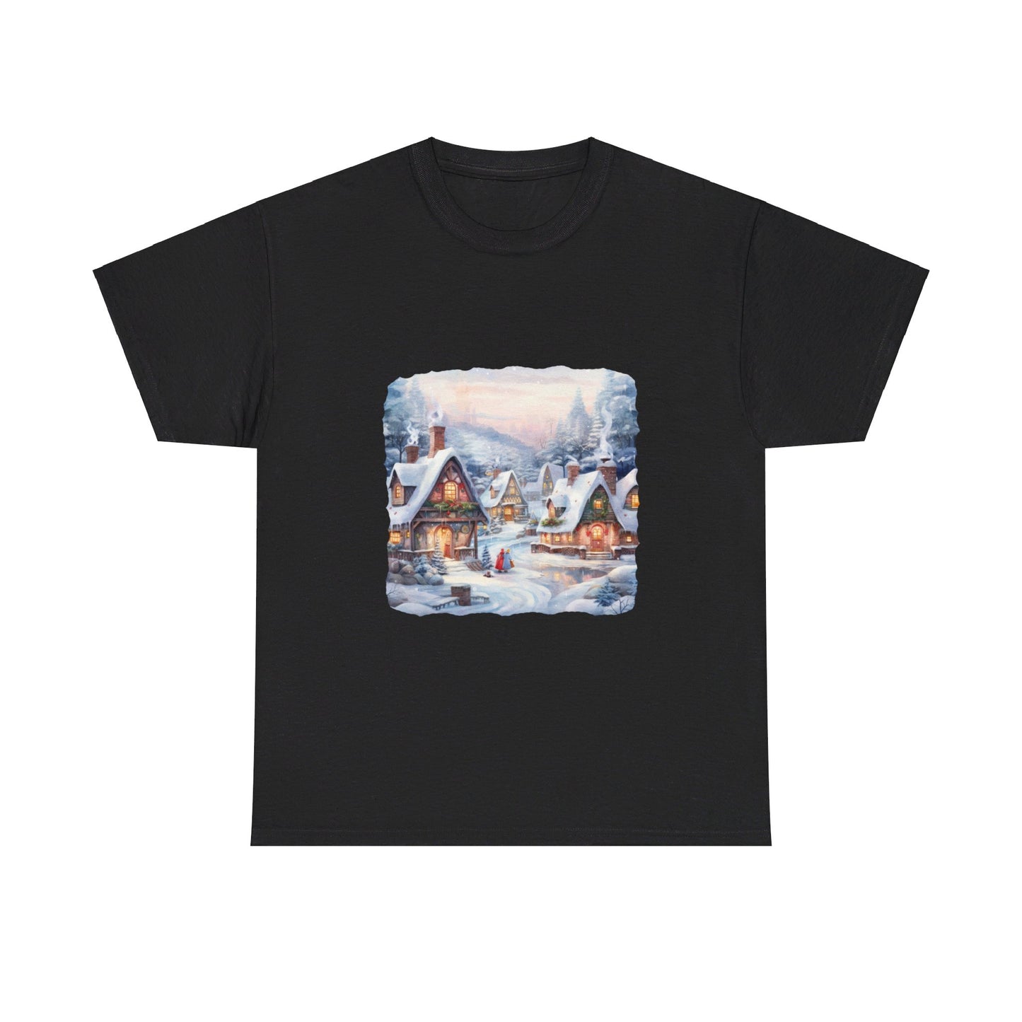 Snowy Christmas Village 6 - T-Shirt