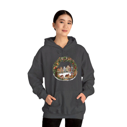 Whimsical Village Christmas - Hooded Sweatshirt