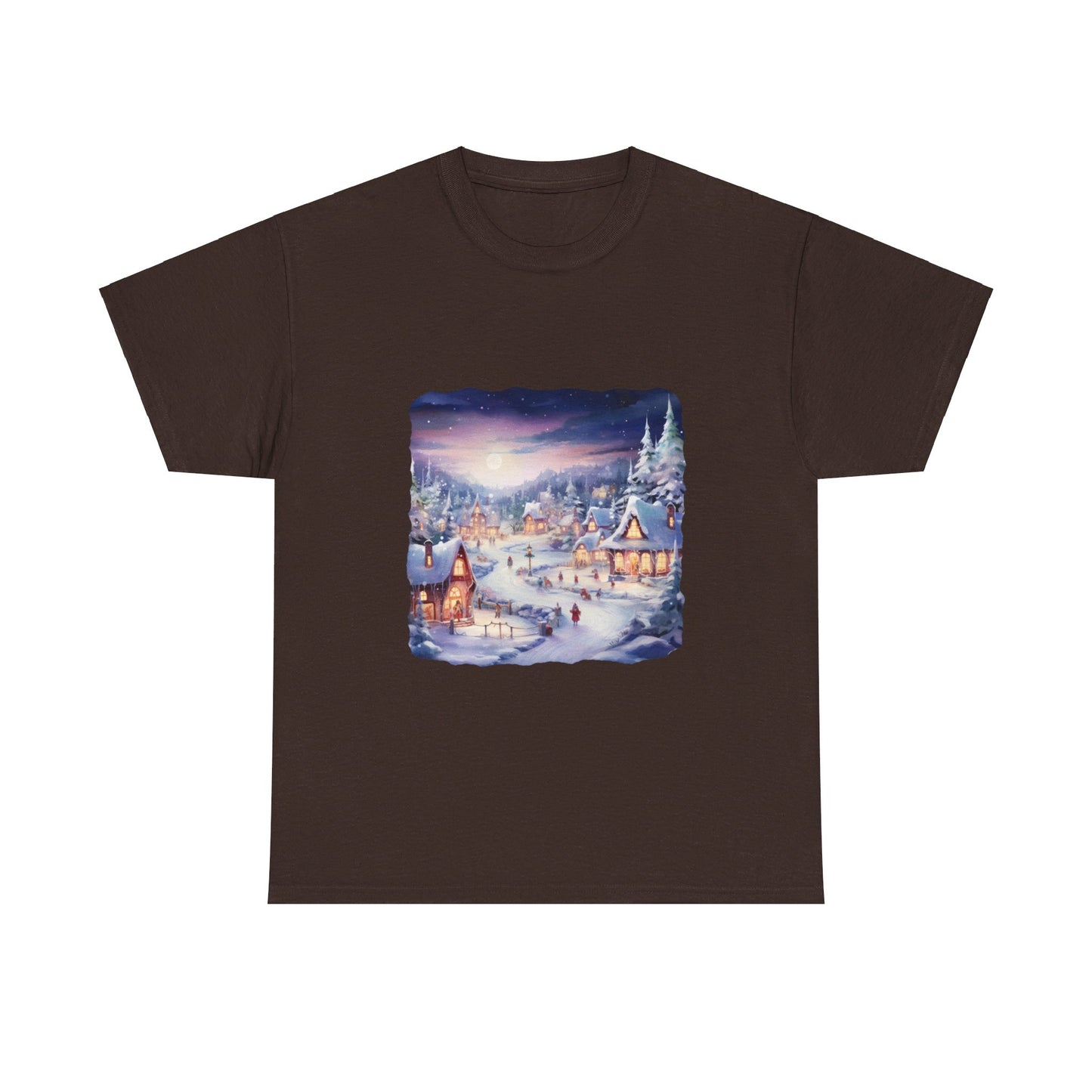 Snowy Christmas Village 3 - T-Shirt