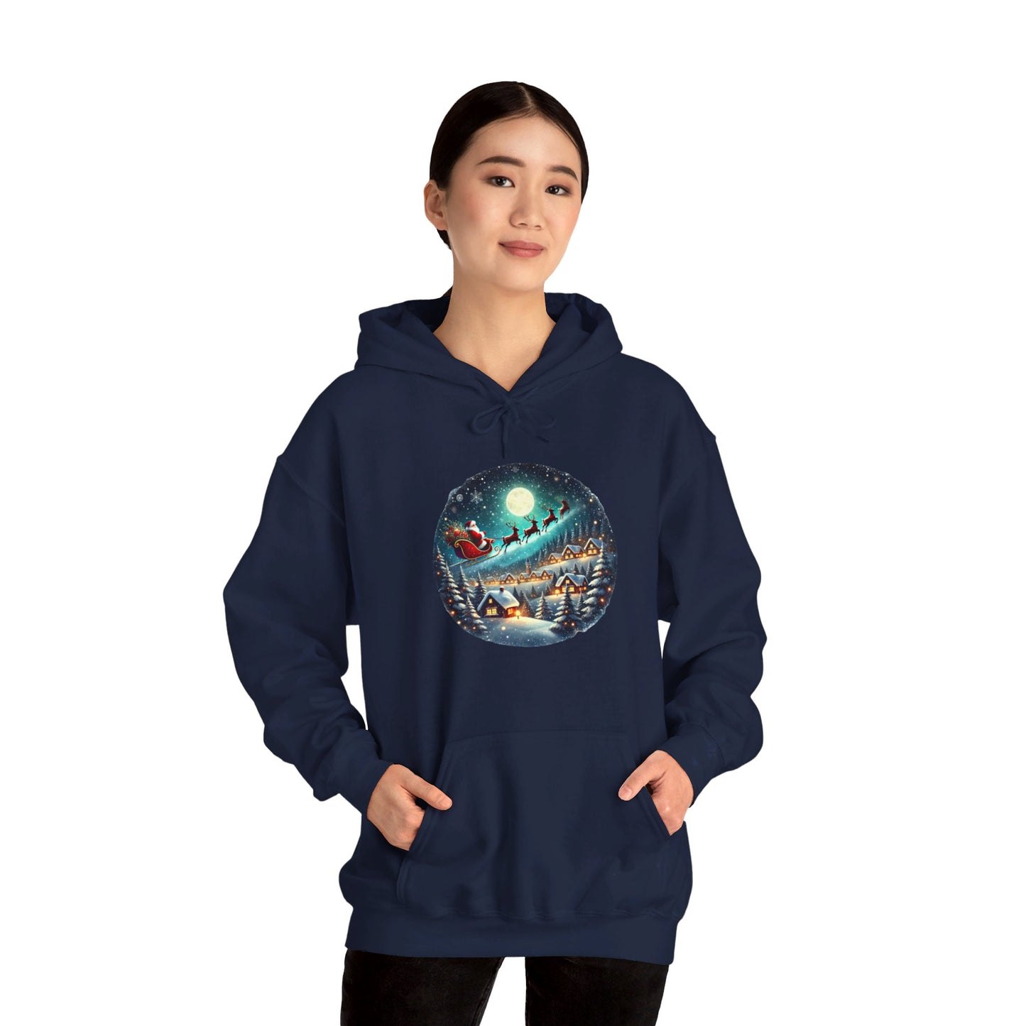 Moonlit Santa Ride - Hooded Sweatshirt