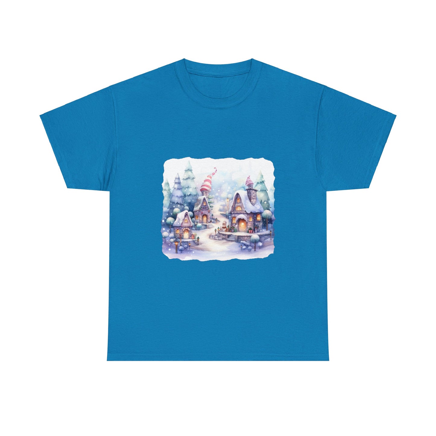 Snowy Christmas Village 4 - T-Shirt