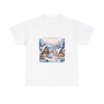 Snowy Christmas Village 6 - T-Shirt