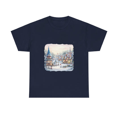 Snowy Christmas Village 2 - T-Shirt