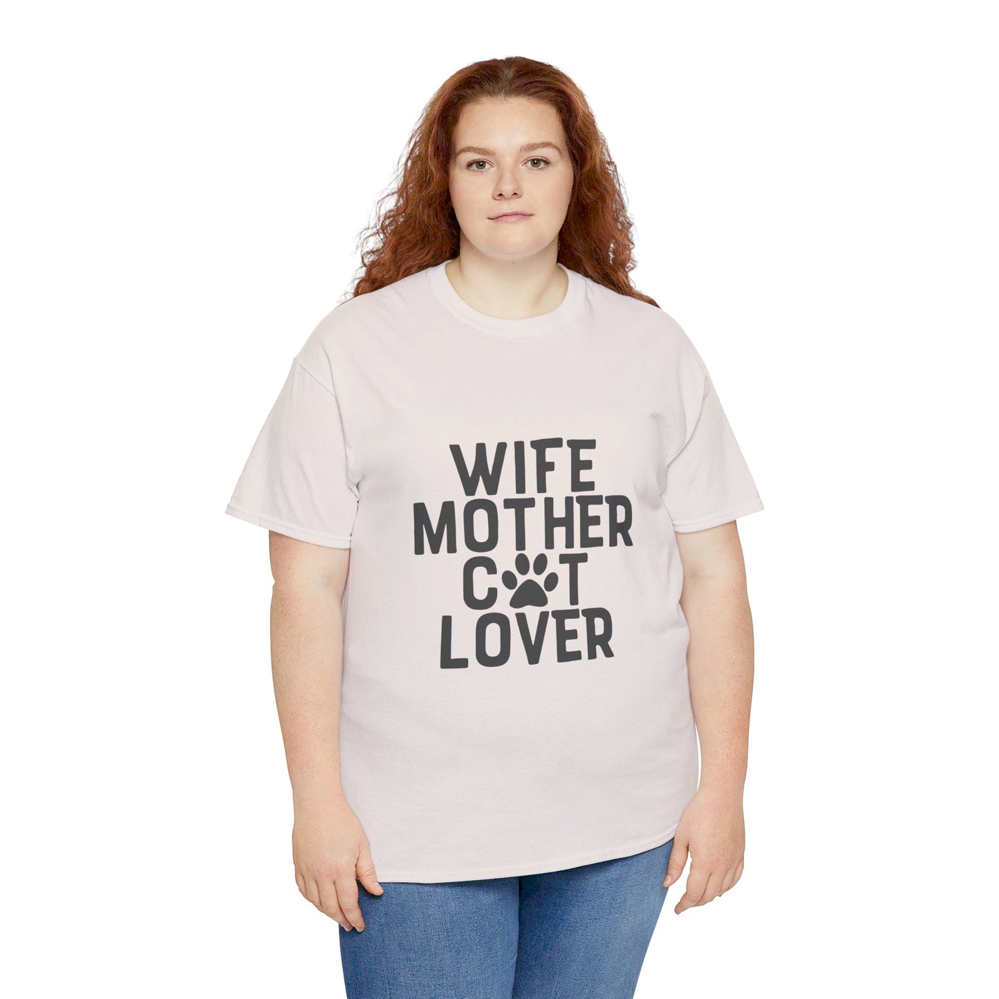 Wife, Mother, Cat lover - T-Shirt