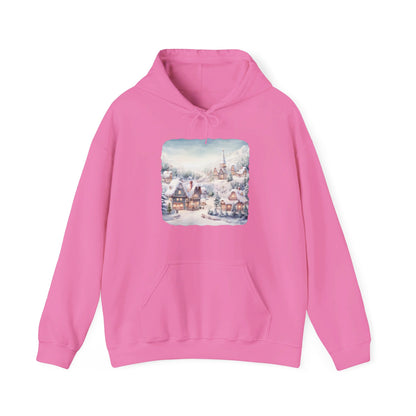 Snowy Christmas Village - Hooded Sweatshirt