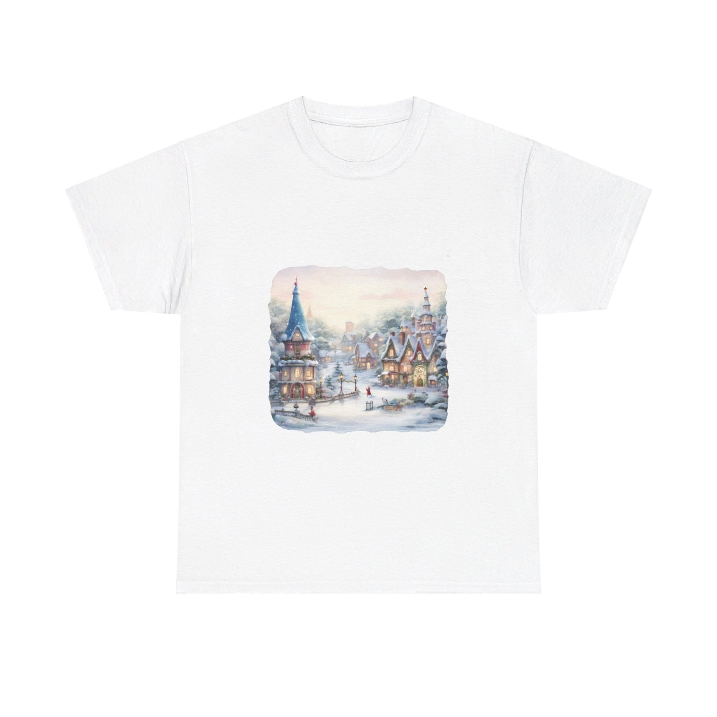 Snowy Christmas Village 2 - T-Shirt