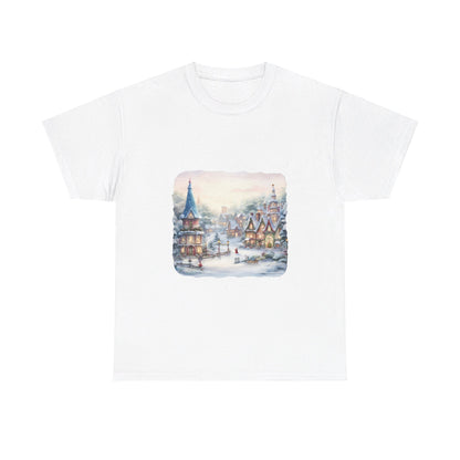 Snowy Christmas Village 2 - T-Shirt