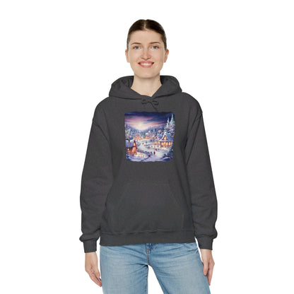 Snowy Christmas Village 3 - Hooded Sweatshirt