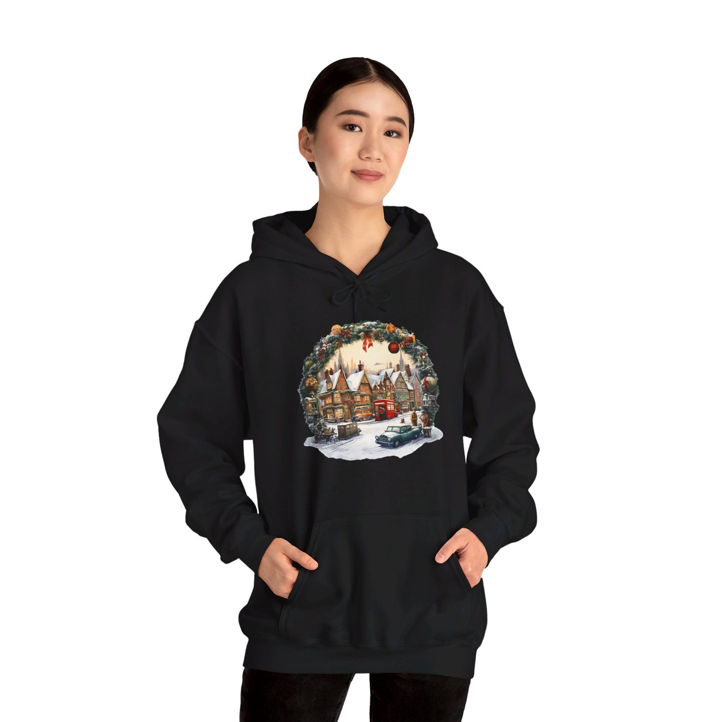 Village Holiday Spirit - Hooded Sweatshirt