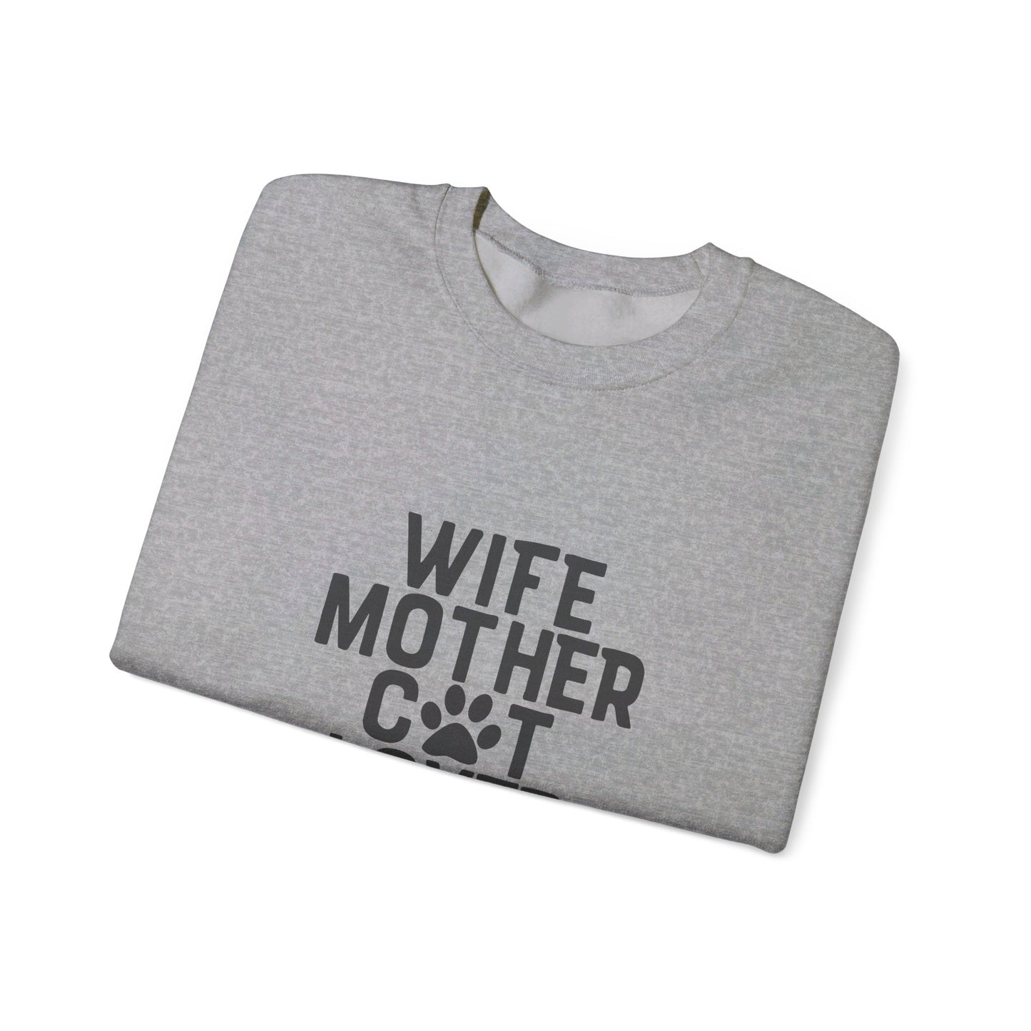 Wife Mother Cat Lover - Sweatshirt