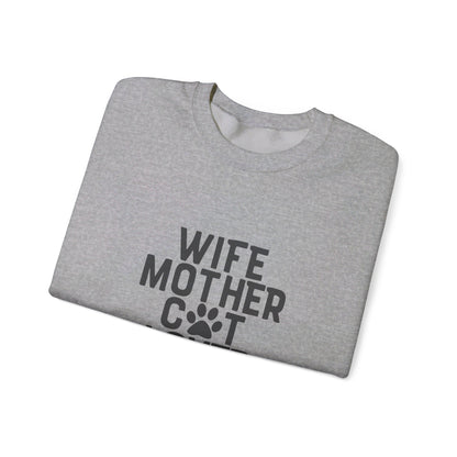 Wife Mother Cat Lover - Sweatshirt