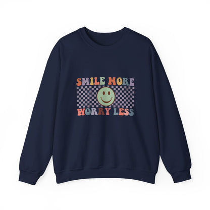 Smile More, Worry Less Sweatshirt