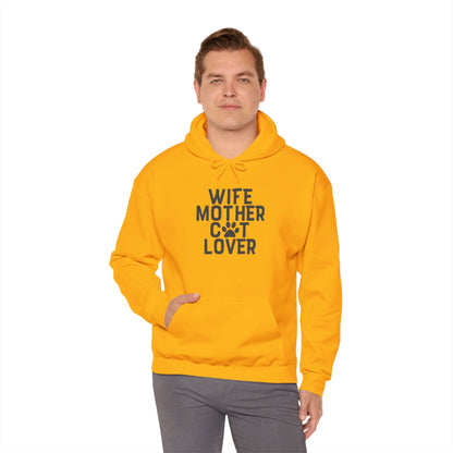 Wife Mother Cat Lover, Pure Joy - Hooded Sweatshirt