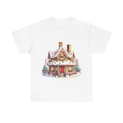 Snowy Christmas Village-15-T-Shirt