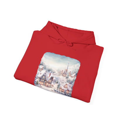 Snowy Christmas Village - Hooded Sweatshirt